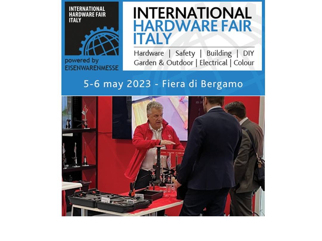 Meet us at International Hardaware Fair - Bergamo, Italy 5.-6. May 2023